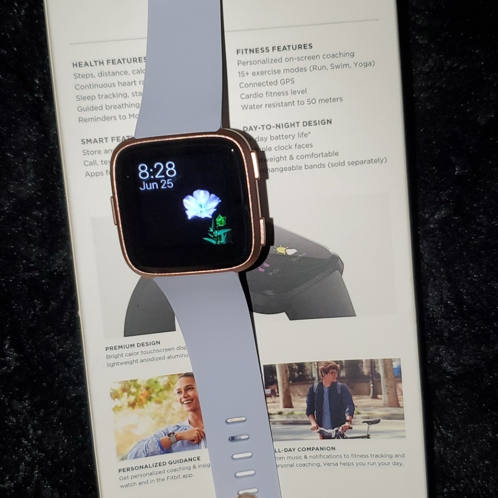 Fitbit Versa Perwinkle/Rose Gold